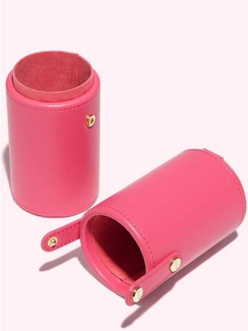 Stoney Clover Lane Pink Makeup Brush Travel Case